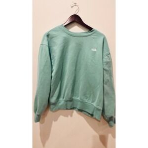 The North Face Womens Mint Green Crewneck Sweatshirt Fleece Pullover XS